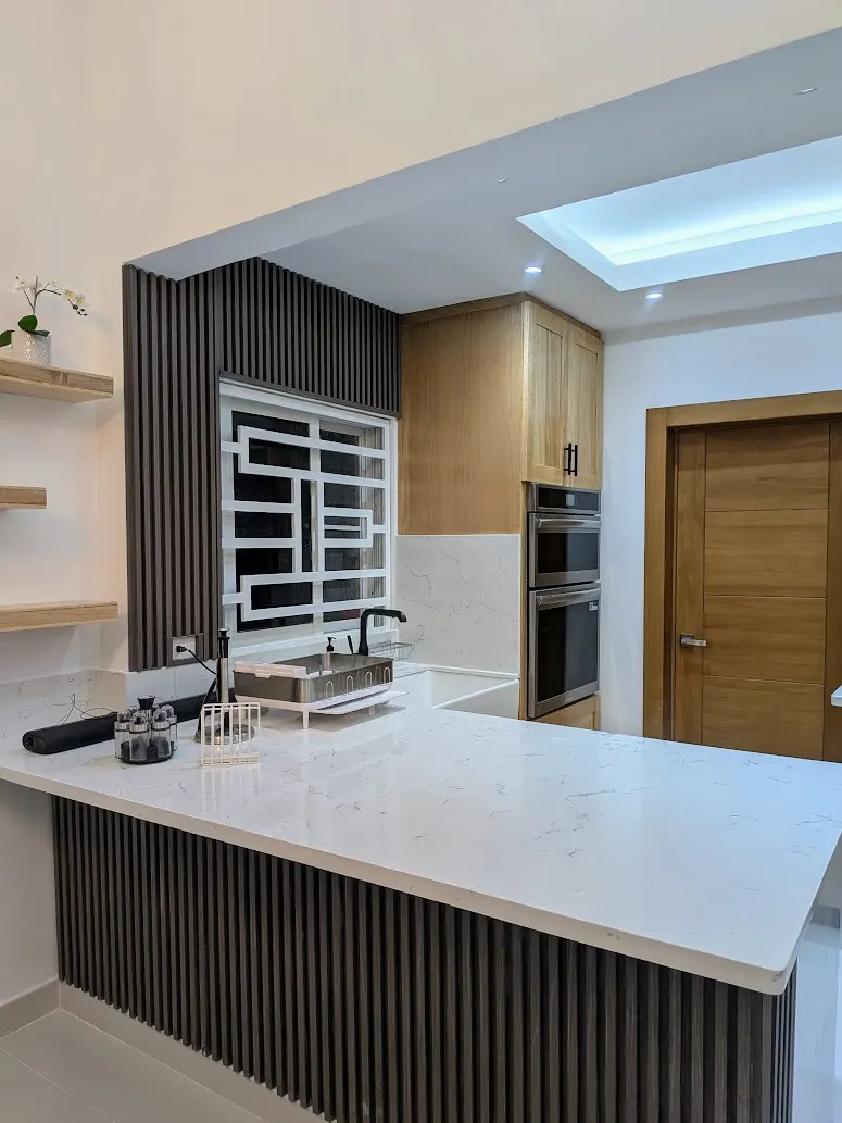 Kitchen counters and cabinetry